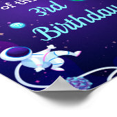 Poster Espace extra-atmosphérique 3e anniversaire planète (Coin)