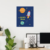 Poster Espace extra-atmosphérique, vaisseau spatial, pour (Bureau à domicile)