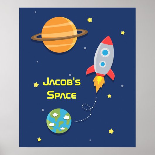 Poster Espace extra-atmosphérique, vaisseau spatial, pour (Devant)