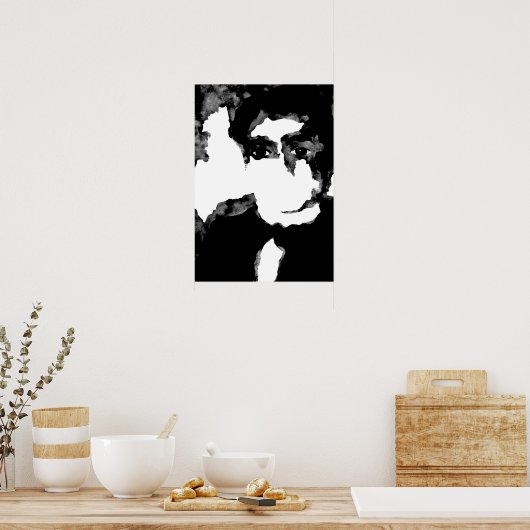 Poster espace gris. jjp. (Cuisine)