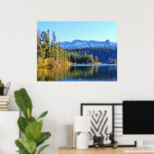 POSTER ESPACE LACS MAMMOTH AVEC RÉFLEXIONS D'AUTOMNE (Bureau à domicile)