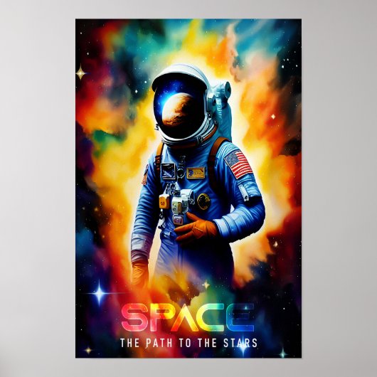 Poster Espace - Le chemin vers les étoiles (Devant)