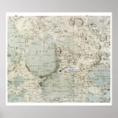 POSTER ESPACE : MOON MAP, 1972 (Devant)