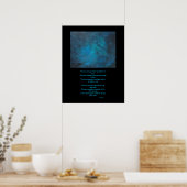 Poster "Espace" Peinture Abstraite et Poésie de l'amour (Cuisine)