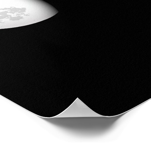 POSTER ESPACE PHASES LUNE (Coin)