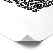 Poster Espace pour l'affiche de confort (Coin)