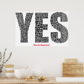 Poster Espace pour l'affiche de confort (Cuisine)