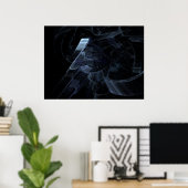 Poster Espace Sci-Fi gelé (Bureau à domicile)
