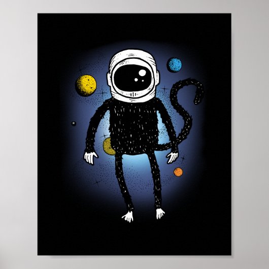 Poster Espace singe (Devant)
