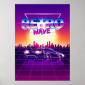 Poster Espace Synthwave : Rétrowave (Devant)