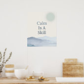 Poster Espaces Calmes Inspiration Pleine Conscience (Cuisine)