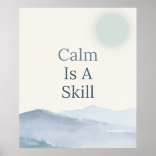 Poster Espaces Calmes Inspiration Pleine Conscience