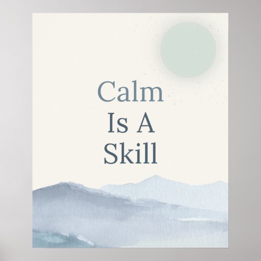 Poster Espaces Calmes Inspiration Pleine Conscience (Devant)