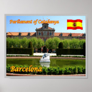 Poster Espagne - Barcelone - Parlement de Catalogne -