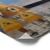 Poster Espagne, Catalogne, Barcelone. Le toit de Barcelon (Coin)