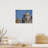 Poster Espagne, Catalogne, Barcelone. Toit de Barcelone (Cuisine)