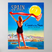 Poster Espagne, Côte du soleil Malaga (Devant)