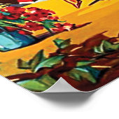 Poster Espagne, danse traditionnelle et musique, compagni (Coin)