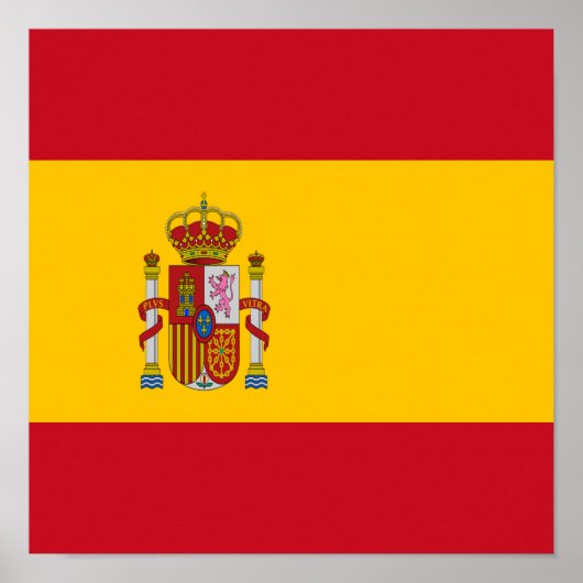 Poster Espagne Drapeau Espagne Pays Fierté Accueil Ethnic (Devant)