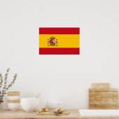 Poster Espagne - Drapeau espagnol (Cuisine)