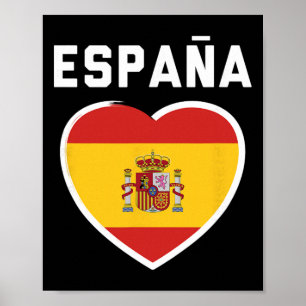 Poster Espagne Et Espana - Maillot De Footbyll Et De Foot