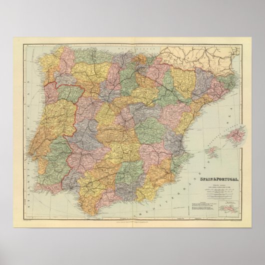 Poster Espagne et Portugal 18 (Devant)