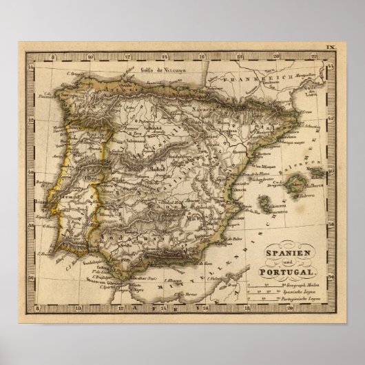 Poster Espagne et Portugal 9 (Devant)