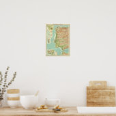 Poster Espagne et Portugal section ouest (Cuisine)
