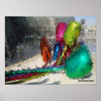 Poster Espagne Fleurs