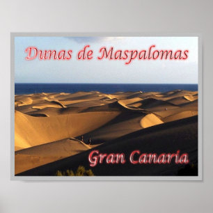 Poster Espagne - Îles Canaries - Grande Canarie -