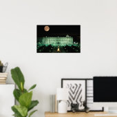 Poster Espagne, Madrid, Palais Royal et Plaza de (Bureau à domicile)