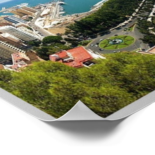 Poster Espagne - Malaga - (Coin)