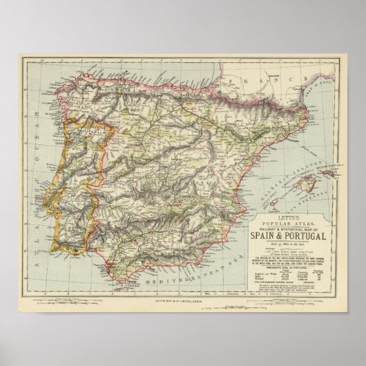 Poster Espagne, Portugal 4 (Devant)