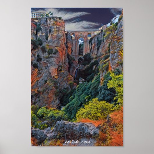 Poster Espagne-Ronda (Devant)