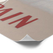 Poster Espagne Senorita Oiseaux Fleurs Fiesta Garden (Coin)