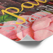 Poster Espagne Sunshine Espagnol Voyage vacances (Coin)