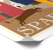 Poster Espagne Travel Bull Vintage (Coin)
