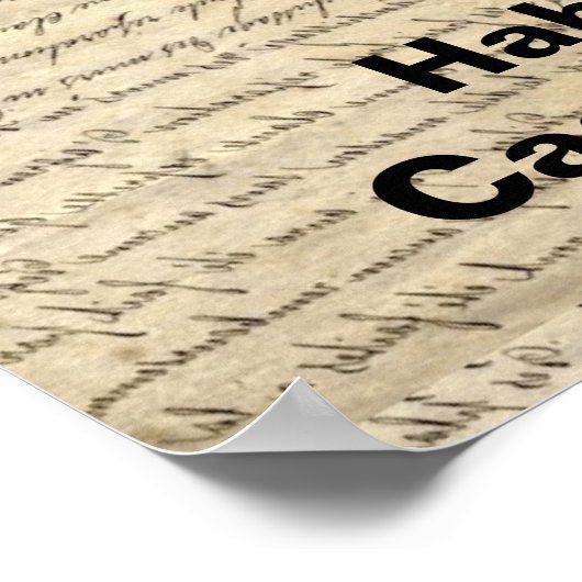 Poster Espagnol amusant garder calme (Coin)