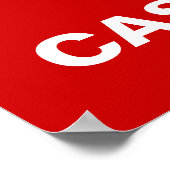 Poster Espagnol amusant garder calme (Coin)