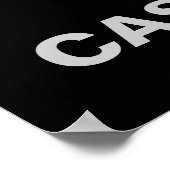 Poster Espagnol amusant garder calme (Coin)