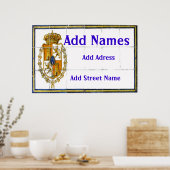 Poster espagnol en mosaïque (Cuisine)