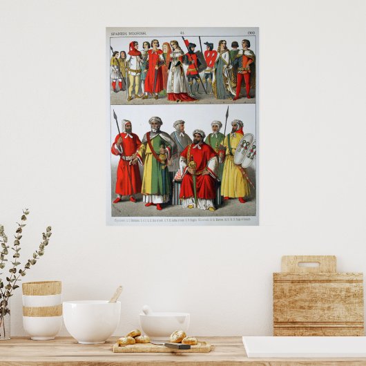 Poster Espagnol, maure (Cuisine)