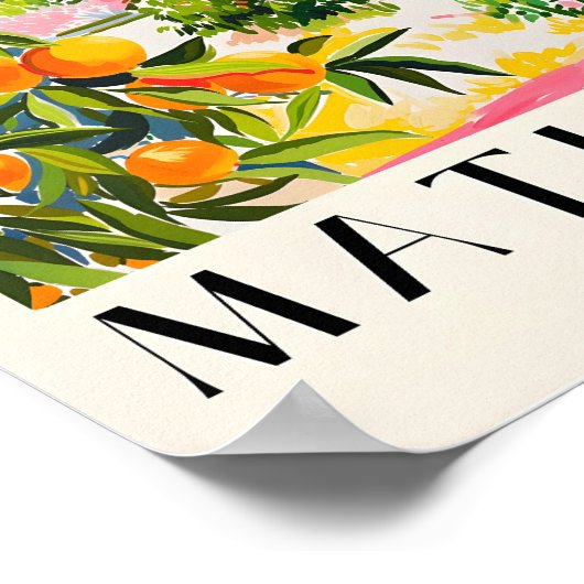 Poster espagnol Oranges, Moderne du milieu du sièc (Coin)