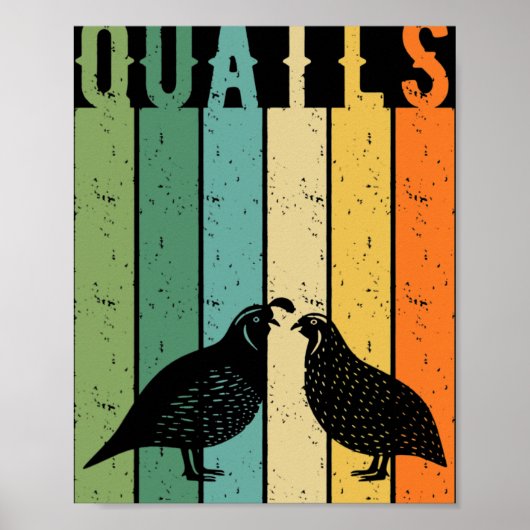 Poster Espèces de cailles oiseaux éleveur de cailles orne (Devant)