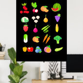 Poster Espèces végétales (Bureau à domicile)