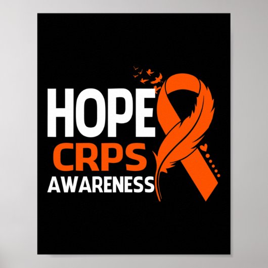 Poster Espère CRPS Mois de sensibilisation Orange Ribbon  (Devant)