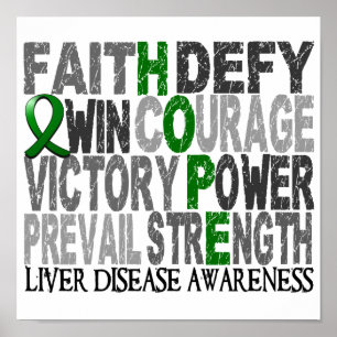 Poster Espère Mot Collecte Maladie du foie