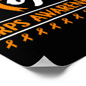 Poster Espère RSD Mois de sensibilisation aux SPRC Orange (Coin)