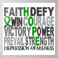 Espérer la dépression du collage des mots