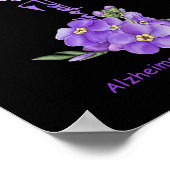 Poster Espérer la sensibilisation à la maladie d'Alzheime (Coin)